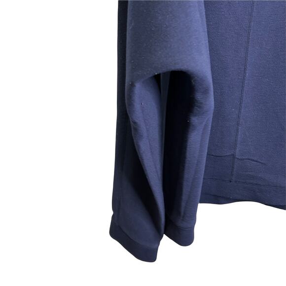 Gap Fit Women's Size XL Sweatshirt Navy Blue Stretch Boxy Fit - Picture 5 of 8